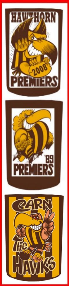 2008-1989-Carna Hawks Stubby Holder Triple Treat  FREE POSTAGE